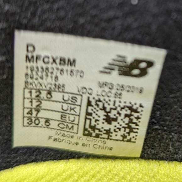 NEW BALANCE Fuel cell Rebel Men’s Size 12.5 Black Neon Running Shoes MFCXMB. 225 - Picture 8 of 10